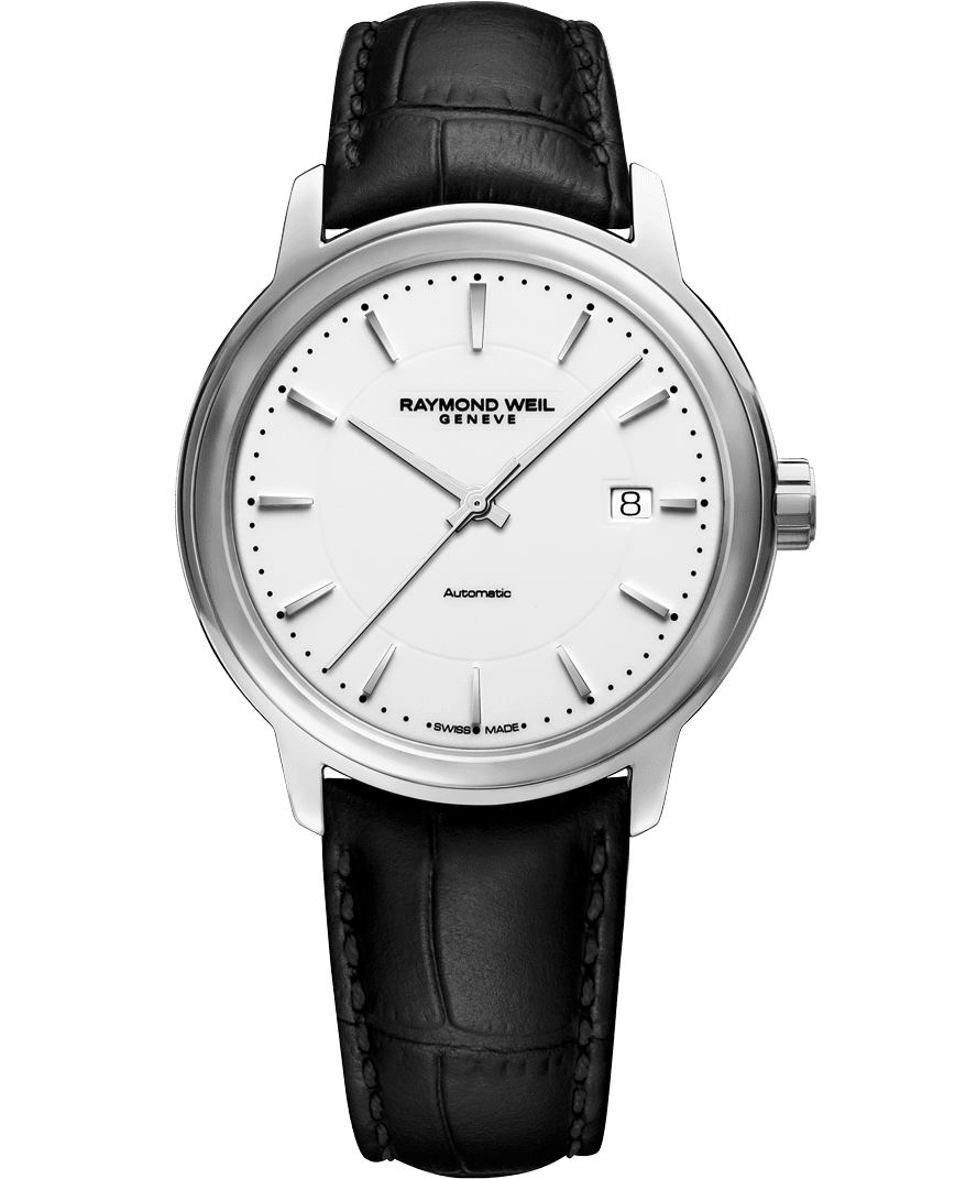 Maestro Men’s Automatic Calibre RW4200 White Dial Watch, 40mm