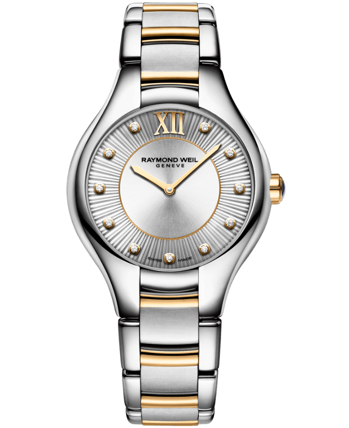 Noemia Ladies Quartz Two-tone PVD Watch, 32mm