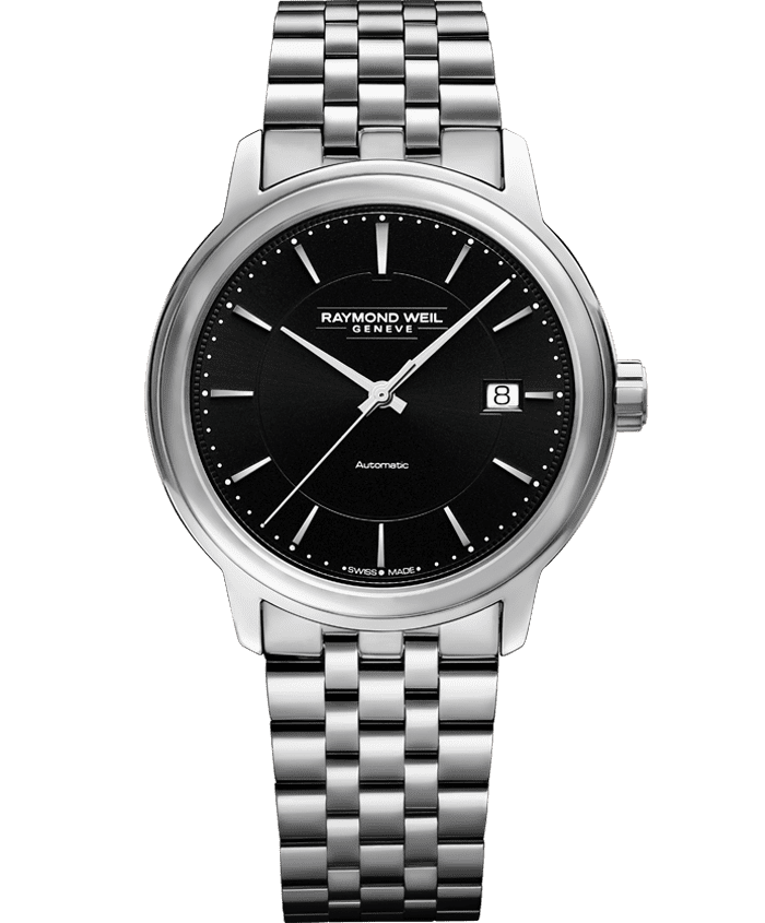 Maestro Men’s Automatic Calibre RW4200 Black Dial Watch, 40mm