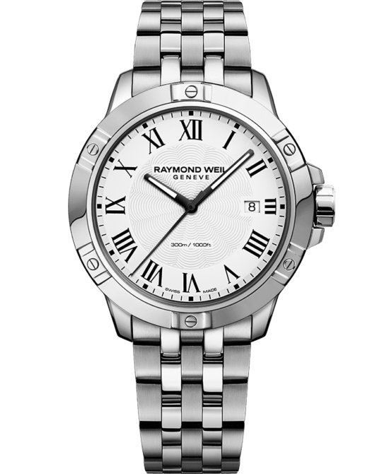 Tango Classic Men’s Quartz Stainless Steel White Dial Watch, 41mm