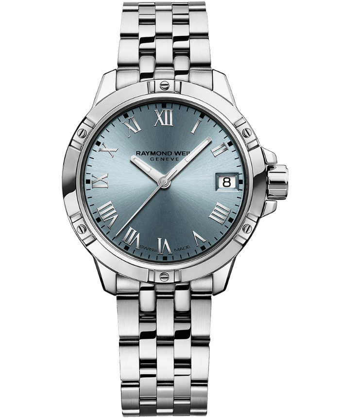 Tango Classic Ladies Quartz Blue Dial Steel Date Watch, 30mm