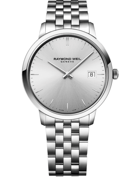 Toccata Men’s Classic Steel Silver Dial Quartz Watch, 42mm