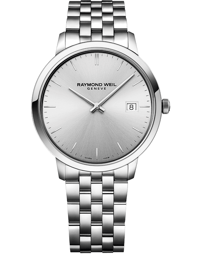 Toccata Men’s Classic Steel Silver Dial Quartz Watch, 42mm
