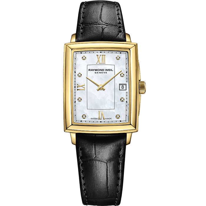 Toccata Ladies Gold Diamond Quartz Leather Watch, 22.6 x 28.1 mm