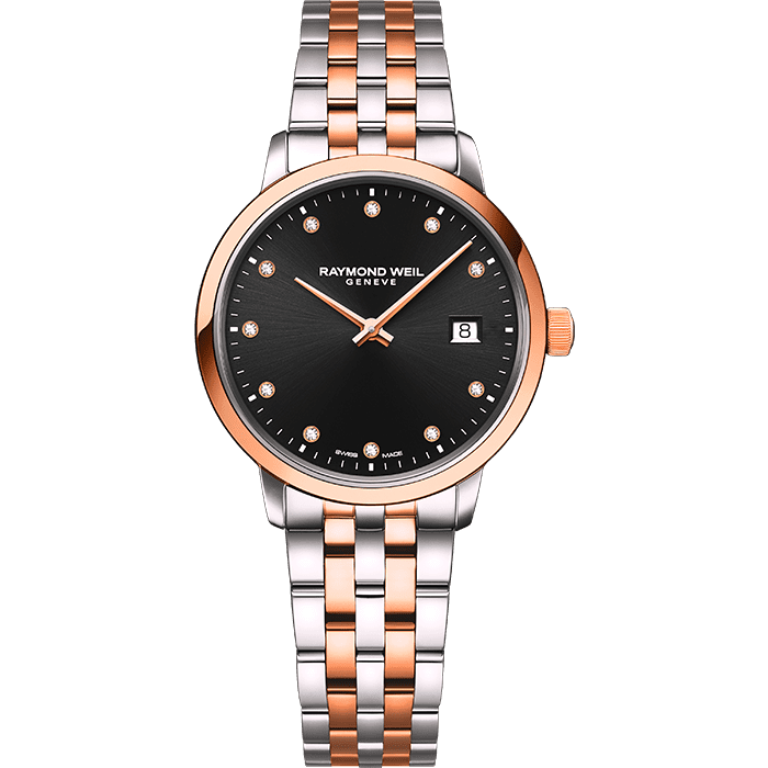 Toccata Ladies Two-tone Rose Gold 11 Diamond Quartz Watch, 29mm