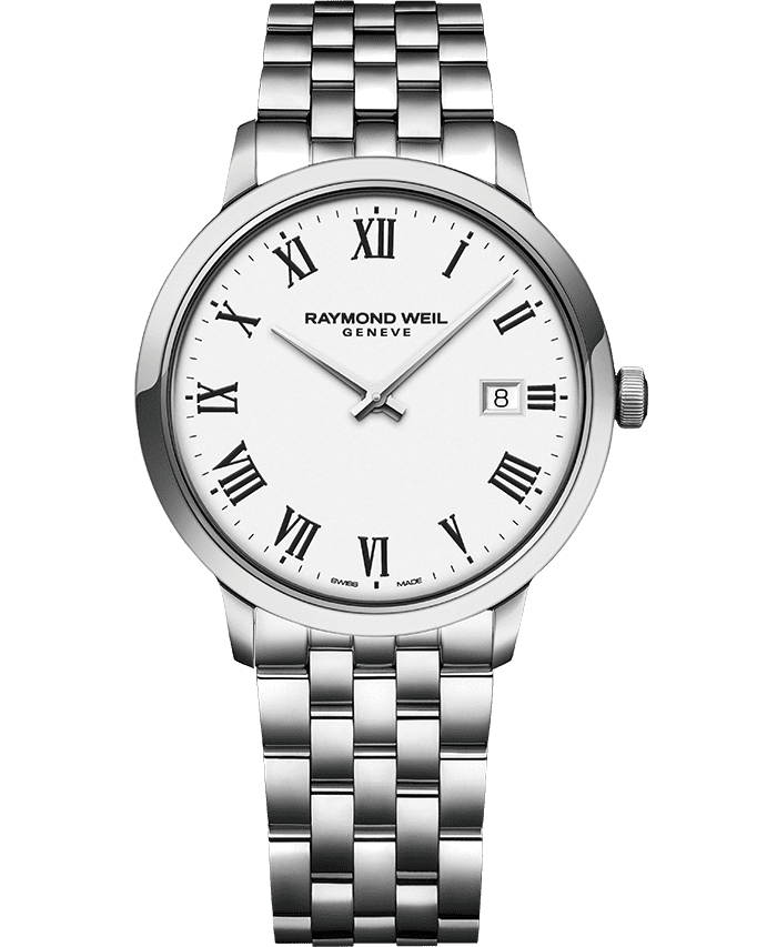Toccata Men’s Classic White Dial Quartz Watch, 39mm