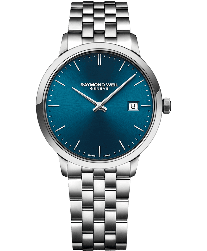 Toccata Men’s Classic Steel Blue Dial Quartz Watch, 39mm