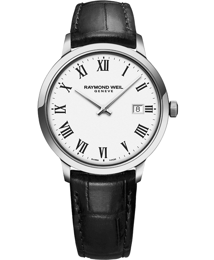 Toccata Men’s Classic White Dial Quartz Watch, 39mm