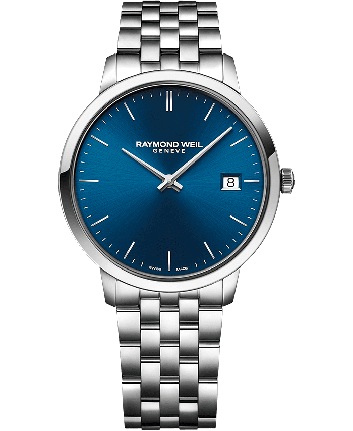 Toccata Men’s Classic Steel Blue Dial Quartz Watch, 42mm