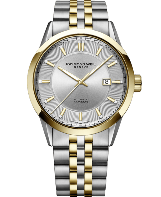 Freelancer Men’s Automatic Classic Two-Tone Yellow Gold Date Watch, 42mm